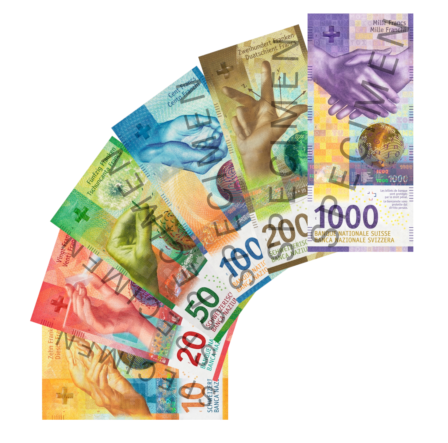 Billets de francs suisses (CHF) - 9eme serie